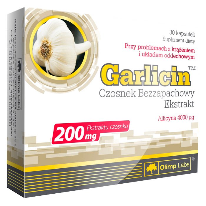 Olimp Labs Натуральная добавка Olimp Garlicin, 30 капсул, СРОК 01.23, , 