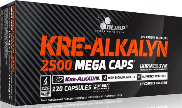 Креатин Olimp Kre-Alkalyn 2500 Mega Caps, 120 капсул,  ml, Olimp Labs. Сreatine. Mass Gain Energy & Endurance Strength enhancement 