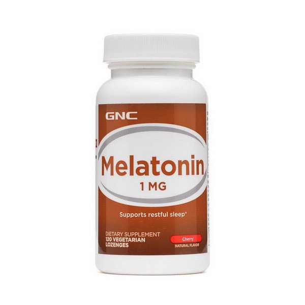 Мелатонин GNC Melatonin 1 мг (120 леденцов) гнс,  мл, GNC. Мелатонин. Улучшение сна Восстановление Укрепление иммунитета Поддержание здоровья 