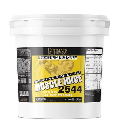 Гейнер Ultimate Muscle Juice 2544, 6 кг Банан,  ml, Ultimate Nutrition. Gainer. Mass Gain Energy & Endurance recovery 
