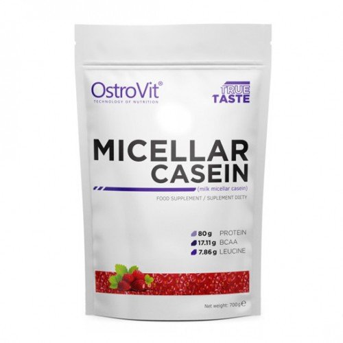 Протеин OstroVit Micellar Casein, 700 грамм Земляника,  мл, OstroVit. Казеин. Снижение веса 
