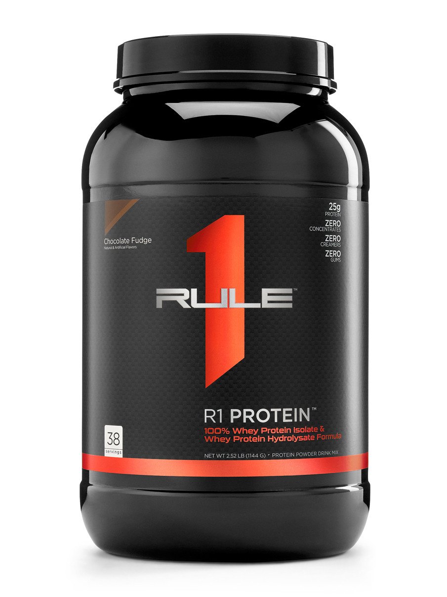 R1 Protein R1 1,1 кг - Chocolate Fudge,  мл, Rule One Proteins. Протеин. Набор массы Восстановление Антикатаболические свойства 