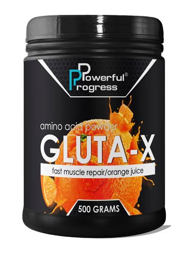 Powerful Progress Gluta-X 500 г Апельсин,  мл, Powerful Progress. Глютамин. Набор массы Восстановление Антикатаболические свойства 
