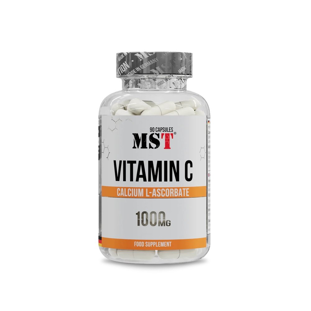 MST Nutrition Витамины и минералы MST Vitamin C (Calcium L-ascorbate), 90 капсул, , 