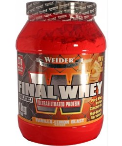 Final Whey, 1000 g, Weider. Proteína de suero de leche. recuperación Anti-catabolic properties Lean muscle mass 