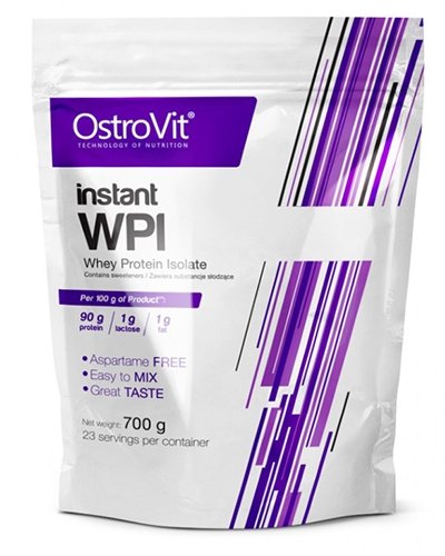 100% Instant WPI 90, 700 г, OstroVit. Сывороточный изолят. Сухая мышечная масса Снижение веса Восстановление Антикатаболические свойства 