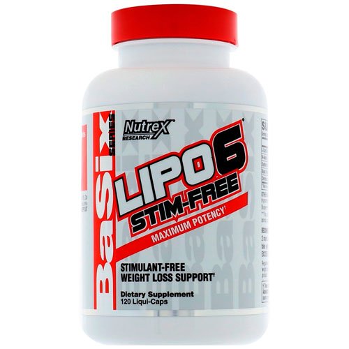 Nutrex Lipo-6 Stim-Free 120 капс Без вкуса,  мл, Nutrex Research. Липотропик. Снижение веса Ускорение жирового обмена Сжигание жира 