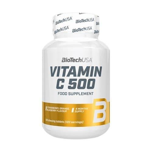 Витамин C BioTech Vitamin C 500 (120 капс) биотеч,  мл, BioTech. Витамин C. Поддержание здоровья Укрепление иммунитета 