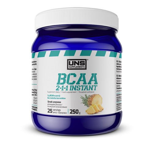 UNS BCAA 2-1-1 Instant 250 г Ананас,  мл, UNS. BCAA. Снижение веса Восстановление Антикатаболические свойства Сухая мышечная масса 