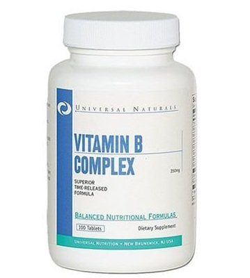 Витамины и минералы Universal Vitamin B Complex, 100 таблеток,  ml, Universal Nutrition. Vitamin B. General Health 