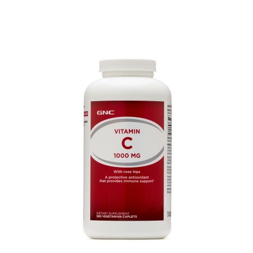 Витамины и минералы GNC Vitamin C 1000 mg with Rose Hips, 500 каплет,  мл, GNC. Витамины и минералы. Поддержание здоровья Укрепление иммунитета 