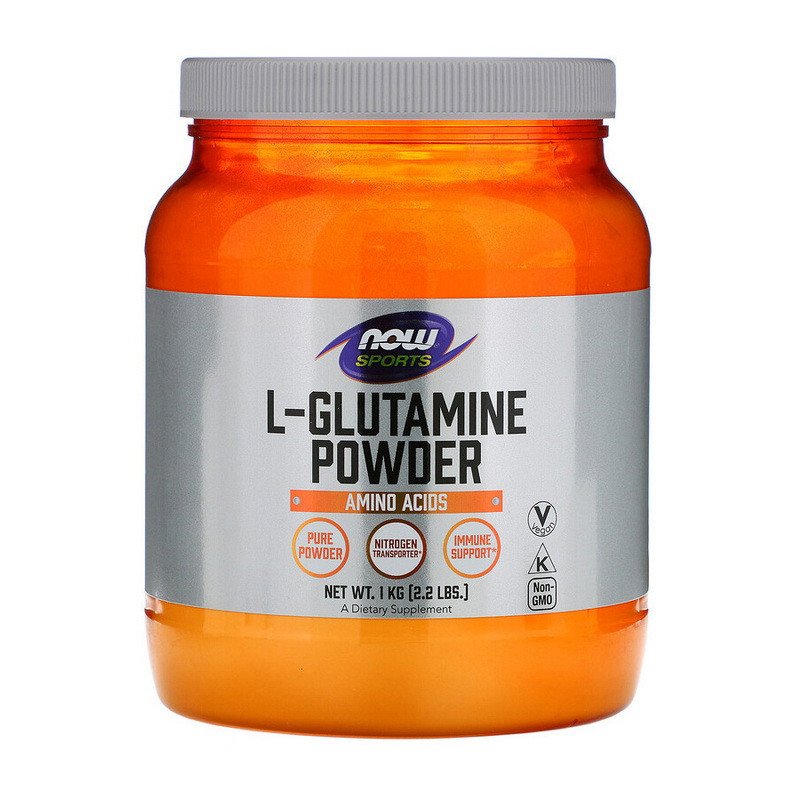 Глютамин NOW L-Glutamine Powder (1000 г) нау без вкуса,  мл, Now. Глютамин. Набор массы Восстановление Антикатаболические свойства 