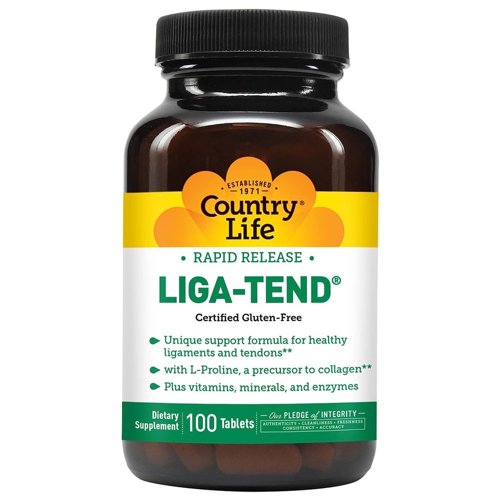 Для суставов и связок Country Life Liga-Tend, 100 таблеток,  ml, Country Life. For joints and ligaments. General Health Ligament and Joint strengthening 