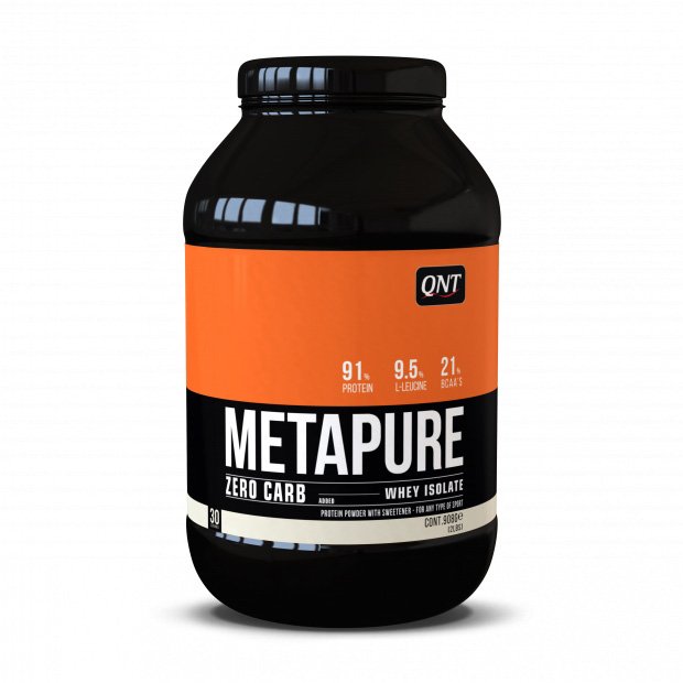 Протеин QNT Metapure Zero Carb Isolate, 908 грамм Клубника,  ml, QNT. Protein. Mass Gain recovery Anti-catabolic properties 
