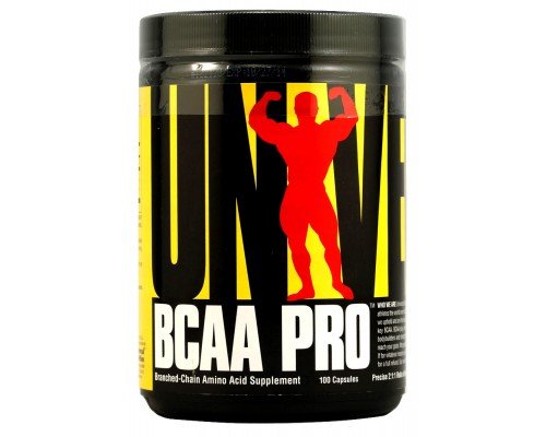 BCAA Universal BCAA Pro, 100 капсул,  ml, Universal Nutrition. BCAA. Weight Loss recovery Anti-catabolic properties Lean muscle mass 