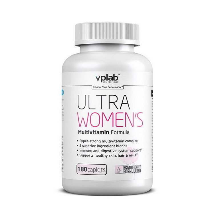 Витамины для женщин VP Lab Ultra Women's (180 капс) вп лаб ультра вуменс,  мл, VPLab. Витамины и минералы. Поддержание здоровья Укрепление иммунитета 