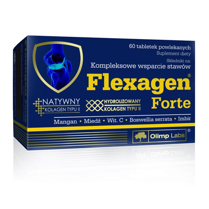 Для суставов и связок Olimp Flexagen Forte, 60 таблеток,  ml, Olimp Labs. For joints and ligaments. General Health Ligament and Joint strengthening 