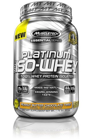MuscleTech Platinum 100% Iso-Whey, , 812 g