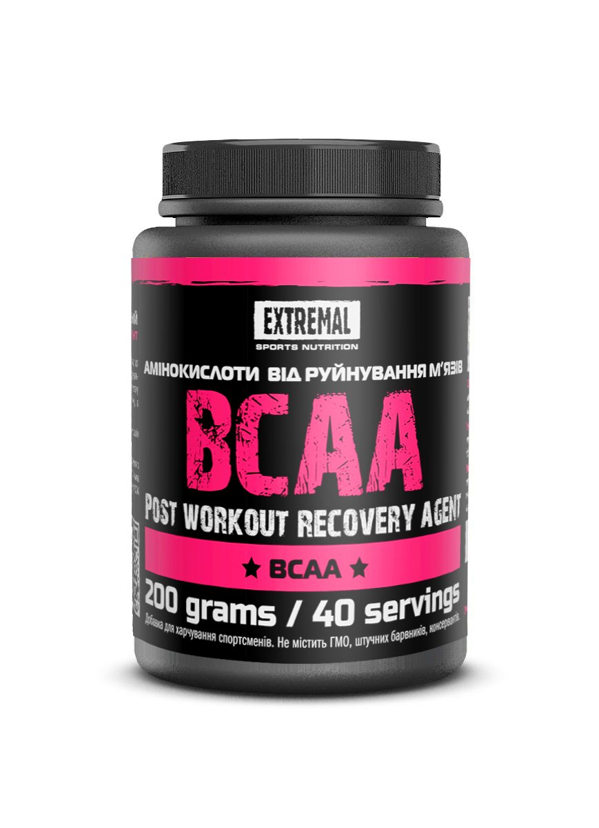 ВСАА pure, 200 g, Extremal. BCAA. Weight Loss recovery Anti-catabolic properties Lean muscle mass 