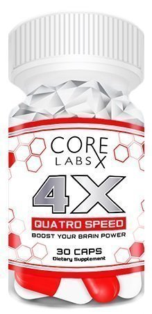 CORE LABS  4X QUATRO SPEED 30 шт. / 30 servings,  мл, Core Labs. Энергетик. Энергия и выносливость 