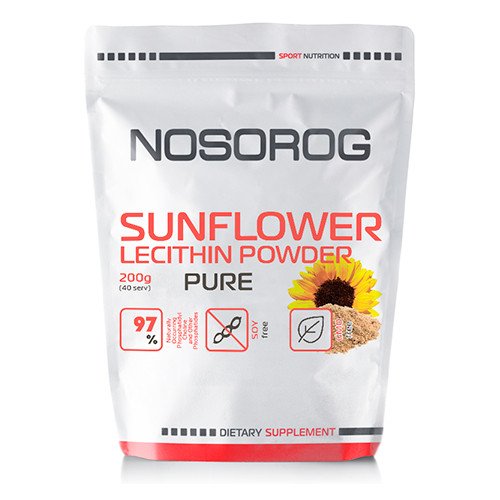 Nosorog Лецитин Nosorog Sunflower Lecithin Powder (200 г) без добавок носорог, , 200 