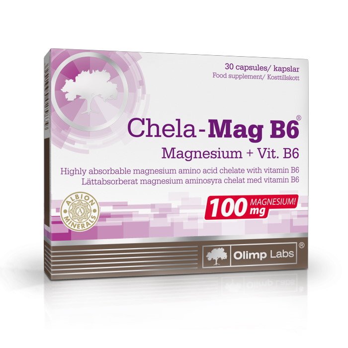Витамины и минералы Olimp Chela-Mag B6, 30 капсул СРОК 10.23,  мл, Olimp Labs. Витамины и минералы. Поддержание здоровья Укрепление иммунитета 