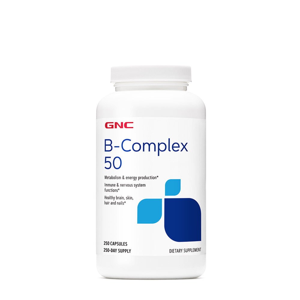 Витамины и минералы GNC B-Complex 50, 250 капсул,  мл, GNC. Витамины и минералы. Поддержание здоровья Укрепление иммунитета 