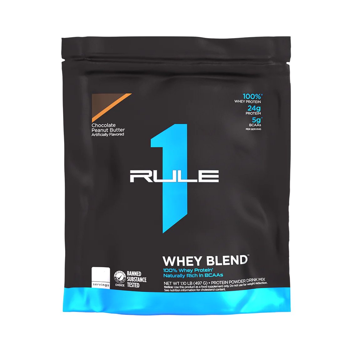 Протеин Rule 1 Whey Blend, 13 порций Шоколад-арахис (476 грамм) СРОК 05.24,  ml, Rule One Proteins. Protein. Mass Gain recovery Anti-catabolic properties 