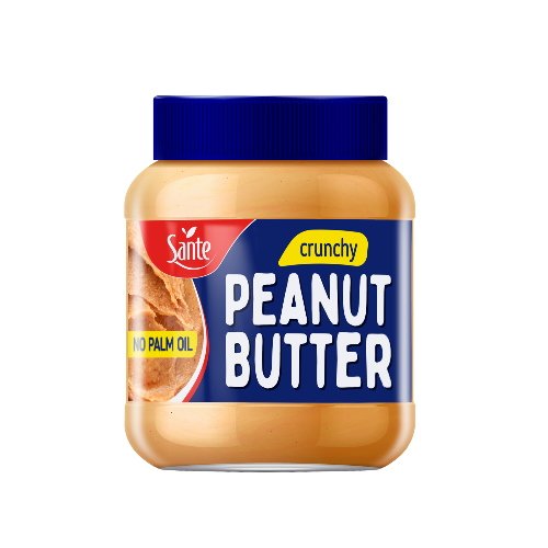 Заменитель питания Sante Peanut butter, 350 грамм (Crunhy) - стекло,  мл, Go On Nutrition. Заменитель питания. 