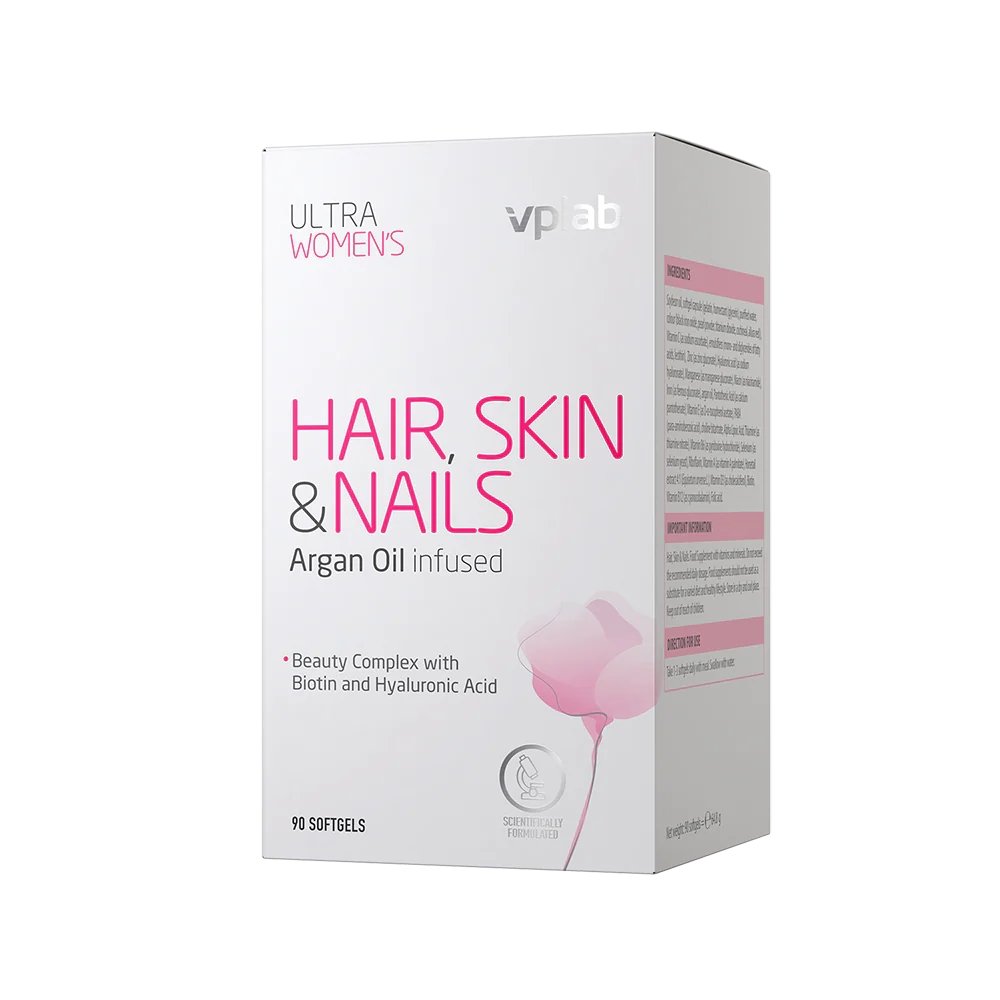 Витамины и минералы VPLab Ultra Women's Hair, Skin &amp; Nails, 90 капсул,  мл, VPLab. Витамины и минералы. Поддержание здоровья Укрепление иммунитета 