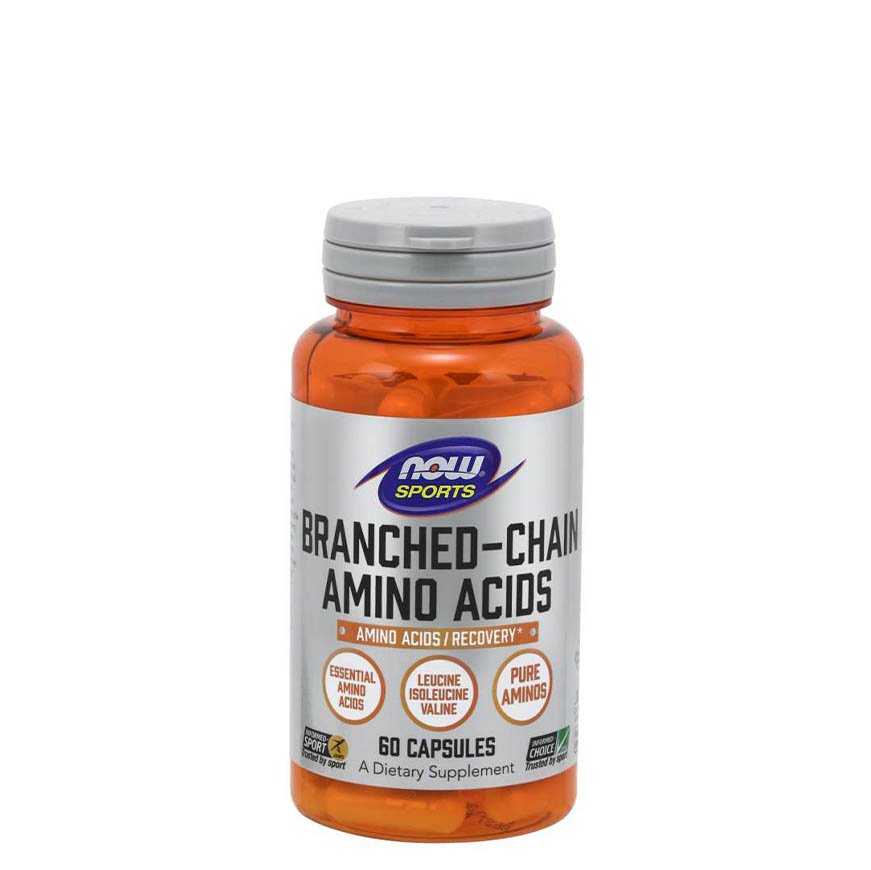 Now BCAA NOW Branched Chain Amino Acids, 60 капсул, , 