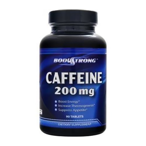 Caffeine, 90 шт, BodyStrong. Кофеин. Энергия и выносливость Увеличение силы 