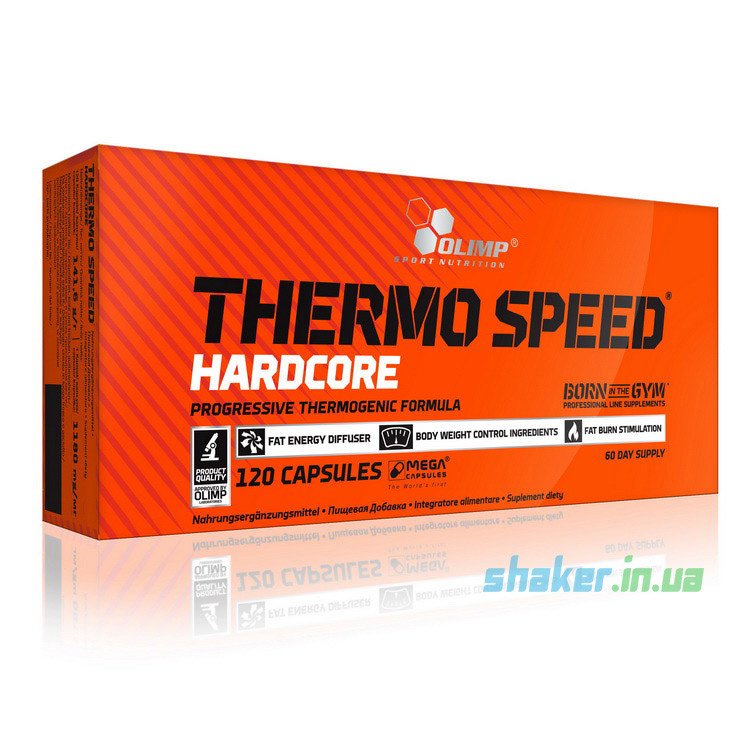Жиросжигатель Olimp Thermo Speed Hardcore (120 капс) олимп термо спид,  мл, Olimp Labs. Жиросжигатель. Снижение веса Сжигание жира 