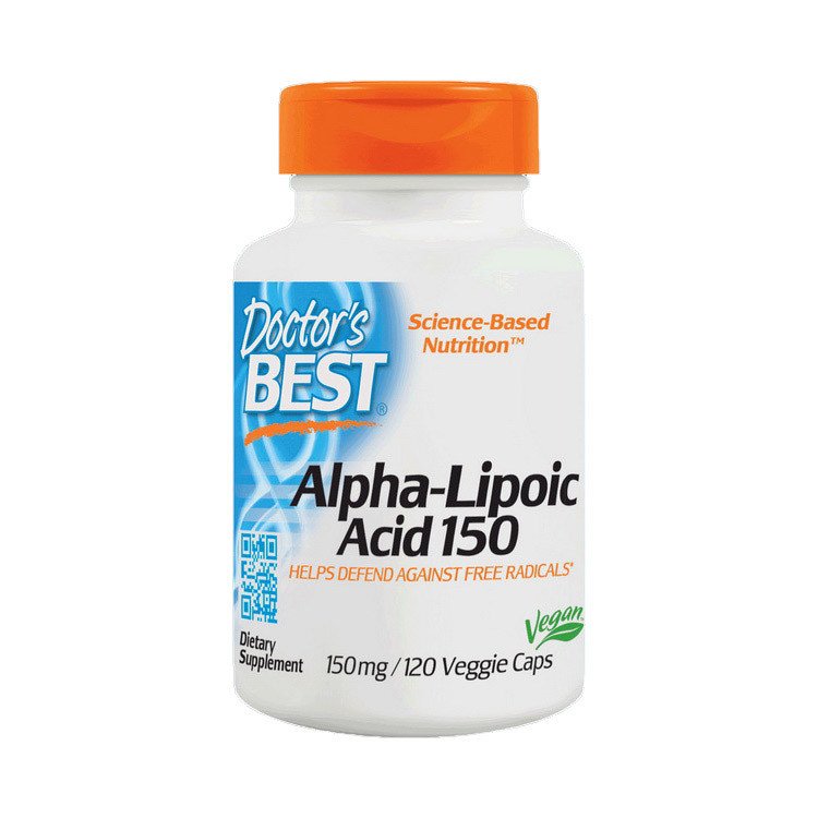 Doctor's BEST Альфа-липоевая кислота Doctor's BEST Alpha-Lipoic Acid 150 (120 капс) доктор бест, , 120 