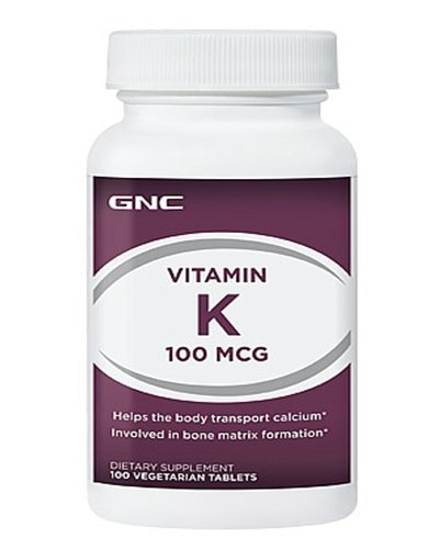 Vitamin K 100 mcg, 100 шт, GNC. Витамин K. Поддержание здоровья 