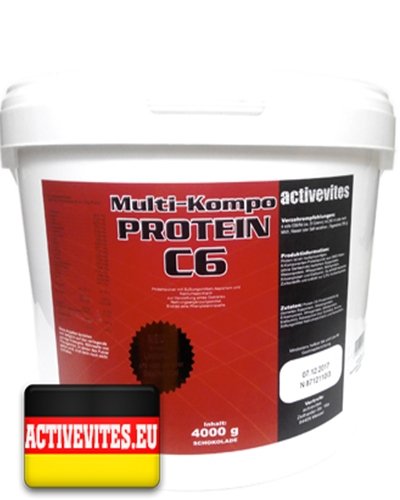 Multi-Kompo Protein C6, 4000 шт, Activevites. Комплексный протеин. 