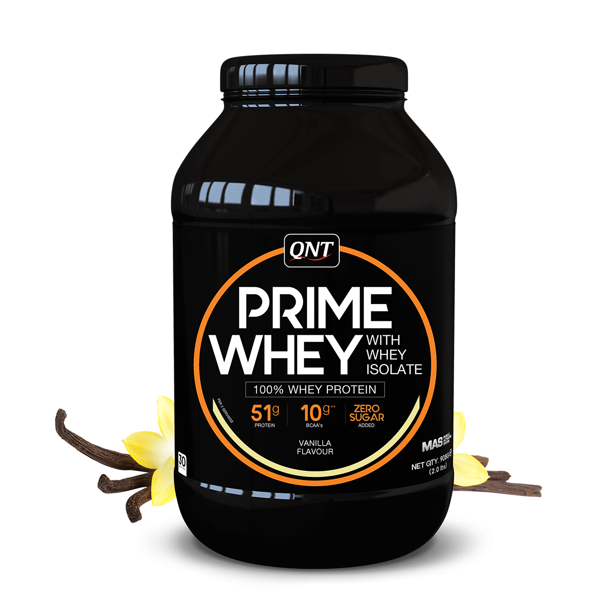 Сывороточный протеин изолят QNT Prime Whey 908 грамм Ваниль,  ml, QNT. Whey Isolate. Lean muscle mass Weight Loss recovery Anti-catabolic properties 