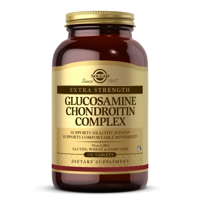 Для суставов и связок Solgar Glucosamine Chondroitin Complex Extra Strength, 150 таблеток,  ml, Solgar. For joints and ligaments. General Health Ligament and Joint strengthening 