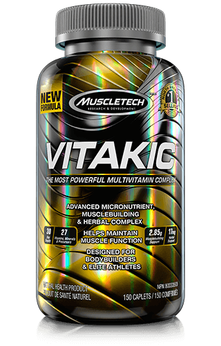 Vitakic, 150 piezas, MuscleTech. Complejos vitaminas y minerales. General Health Immunity enhancement 