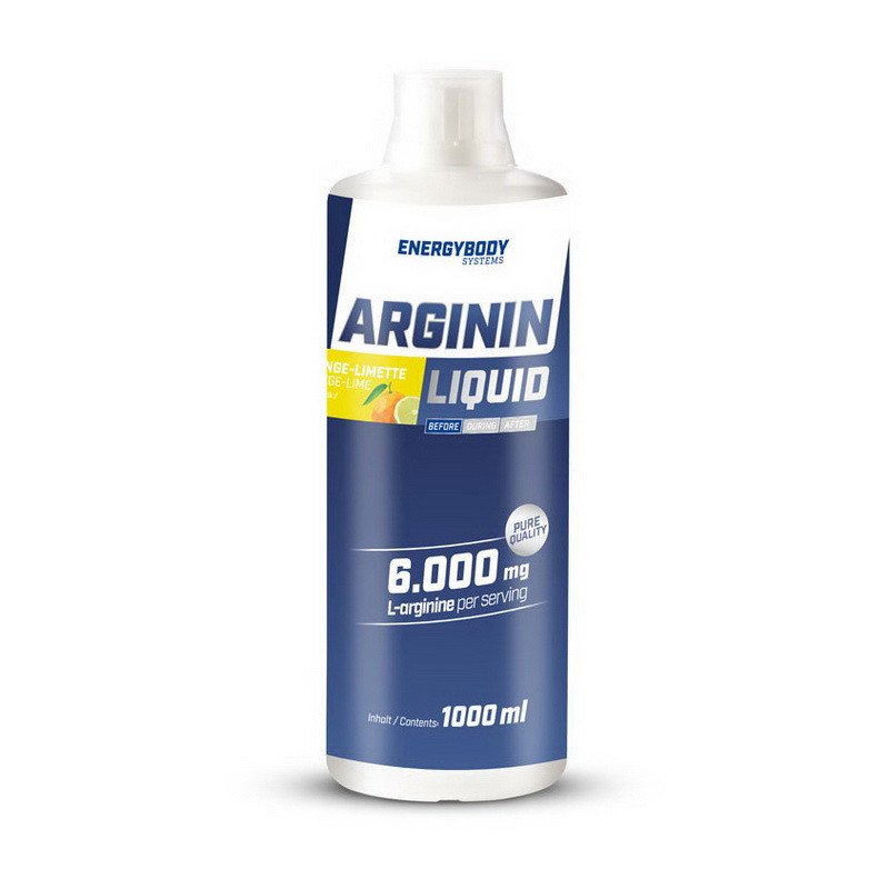 Energybody Л-Аргинин Комплекс аминокислот Energy Body Arginin Liquid 1000 мл Апельсин-лайм, , 