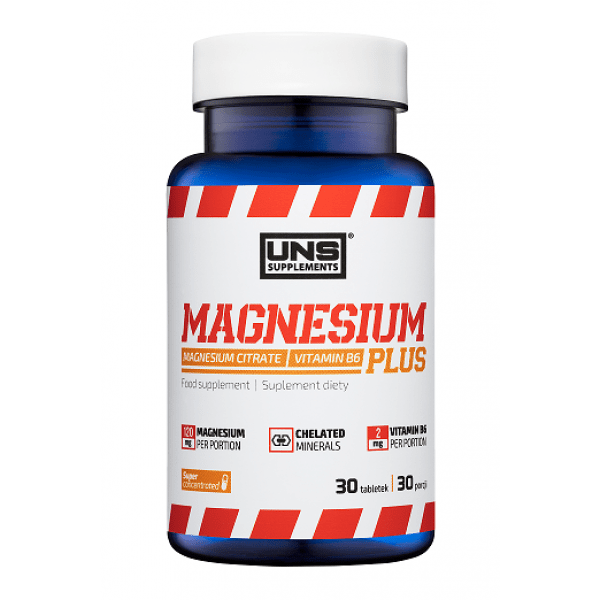 Магний цитрат UNS Magnesium citrate - 90 таб,  ml, UNS. Magnesium Mg. General Health Lowering cholesterol Preventing fatigue 