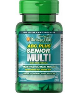 ABC Plus Senior Multi, 60 pcs, Puritan's Pride. Vitamin Mineral Complex. General Health Immunity enhancement 