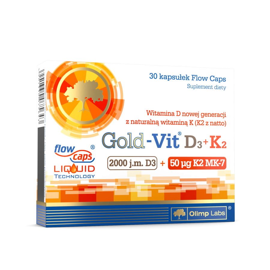 Витамины и минералы Olimp Gold-Vit D3+K2, 30 капсул,  ml, Olimp Labs. Vitamins and minerals. General Health Immunity enhancement 