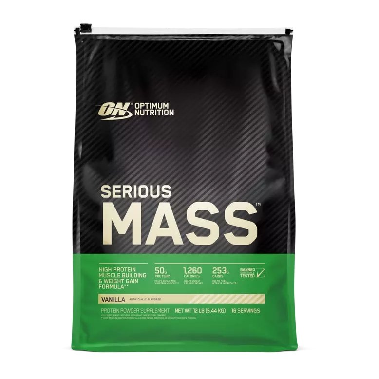 Optimum Nutrition Гейнер Optimum Serious Mass, 5.45 кг EU Ваниль, , 5450 г