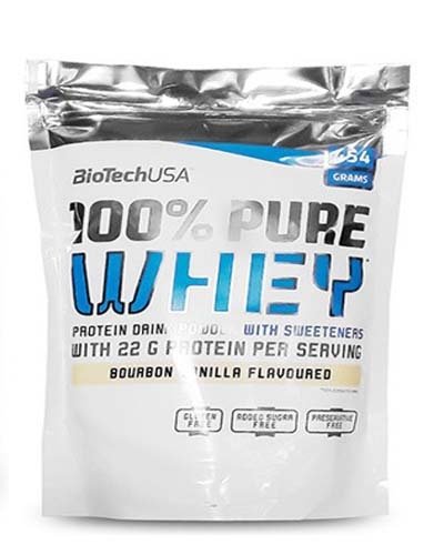100% Pure Whey, 1000 г, BioTech. Комплекс сывороточных протеинов. 