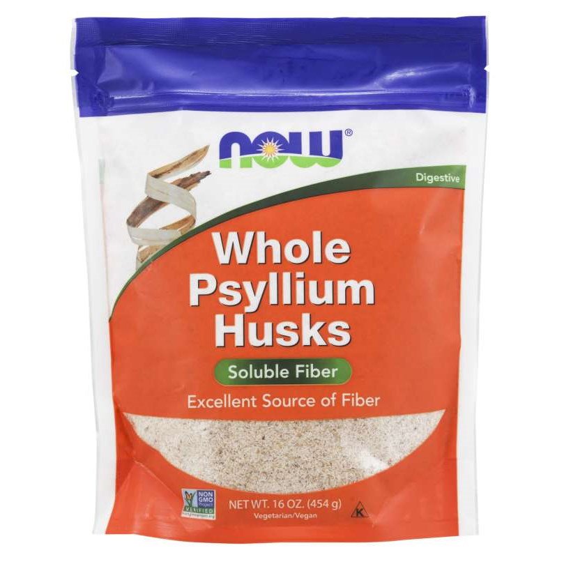 Натуральная добавка NOW Whole Psyllium Husks, 454 грамм,  мл, Now. Hатуральные продукты. Поддержание здоровья 