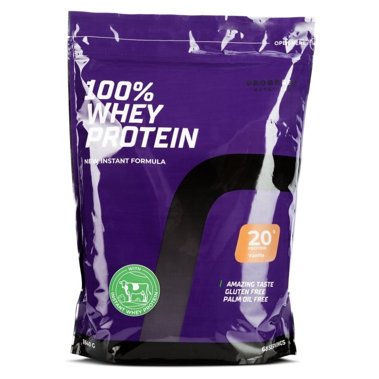 Протеин Progress Nutrition 100% Whey Protein, 1.84 кг Ваниль,  мл, Progress Nutrition. Протеин. Набор массы Восстановление Антикатаболические свойства 
