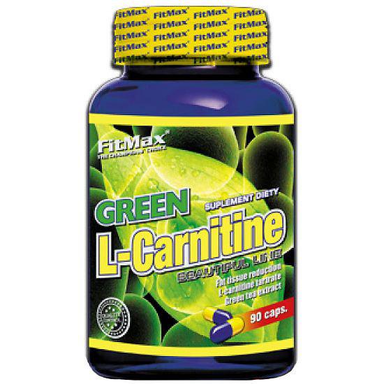 Л-карнитин FitMax Green L-Carnitine (90 капс) фитмакс,  ml, FitMax. L-carnitine. Weight Loss General Health Detoxification Stress resistance Lowering cholesterol Antioxidant properties 
