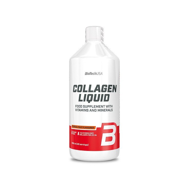 Рідкий колаген BioTech Collagen Liquid 1000 ml (Tropical Fruit),  ml, BioTech. Collagen. General Health Ligament and Joint strengthening Skin health 