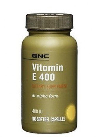 Vitamin E 400 IU, 100 pcs, GNC. Vitamin E. General Health Antioxidant properties 